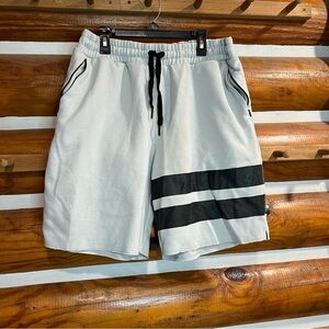Onzie White and Black Athletic Men's Shorts